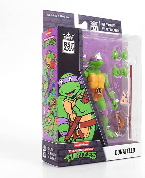 Tartarughe Ninja Bst Axn Action Figura Donatello 13 Cm The Loyal Subjects - 6