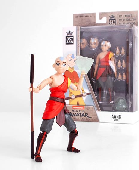 Avatar: The Last Airbender Bst Axn Action Figura Aang Monk 13 Cm The Loyal Subjects
