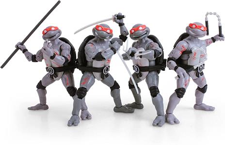 Tartarughe Ninja Bst Axn Action Figura 4-pack Battle Damaged 13 Cm The Loyal Subjects