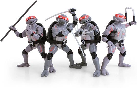 Tartarughe Ninja Bst Axn Action Figura 4-pack Battle Damaged 13 Cm The Loyal Subjects