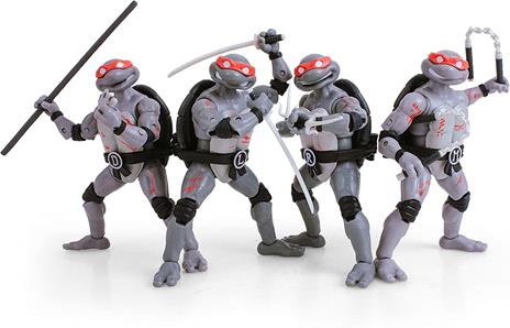 Tartarughe Ninja Bst Axn Action Figura 4-pack Battle Damaged 13 Cm The Loyal Subjects - 2