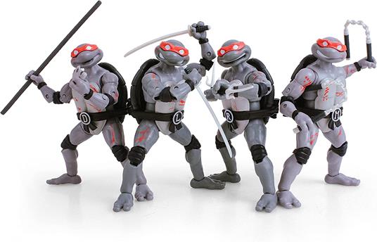 Tartarughe Ninja Bst Axn Action Figura 4-pack Battle Damaged 13 Cm The Loyal Subjects - 2