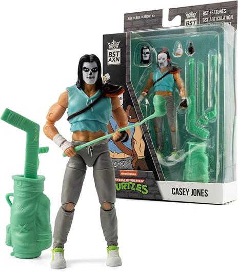 Tartarughe Ninja Bst Axn Action Figura Casey Jones Skull Face 13 Cm The Loyal Subjects - 5