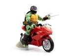 Tartarughe Ninja Bst Axn Action Figura Con Vehicle Raphael Con Motorcycle (idw Comics) 13 Cm The Loyal Subjects