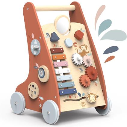 Girello Multi-Attivita In Legno A Spinta Speedy Monkey 1002