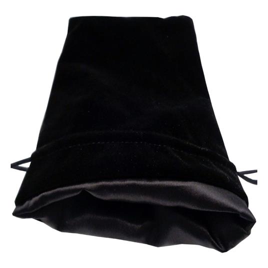 FanRoll - Dice Bag - Velvet Black with Black Satin Large