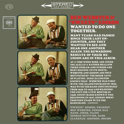 Ben Webster and Sweets Edison - CD Audio di Ben Webster,Harry Sweets Edison