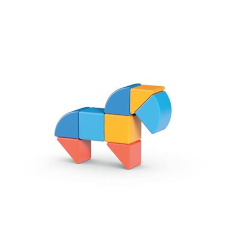 Geomag: Magicube 3 Shapes Recycled Animals 9 Pz - 8