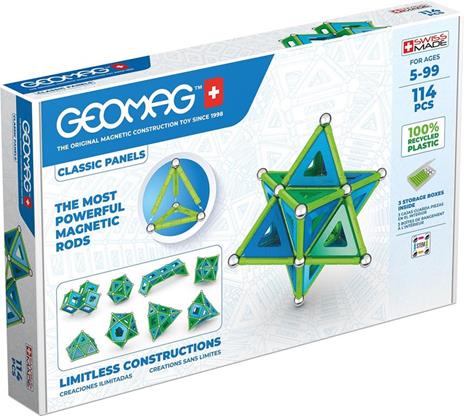 Geomag Classic GM473 giocattolo magnetico al neodimio 114 pezzo(i) Multicolore