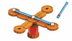 Geomag Mechanics Compass 35 giocattolo magnetico al neodimio 35 pezzo(i) Blu, Arancione, Rosso, Argento - 3