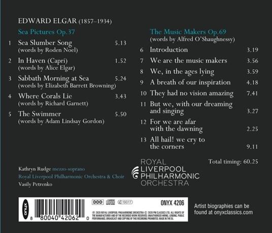 Sea Pictures - CD Audio di Edward Elgar - 2
