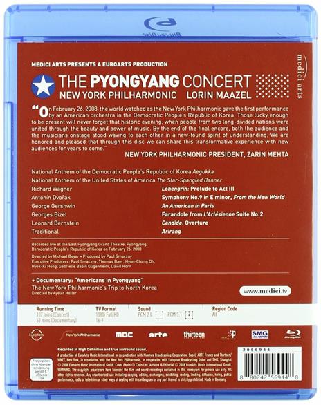 The Pyongyang Concert (Blu-ray) - Blu-ray di Lorin Maazel - 2