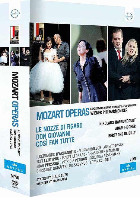 Le nozze di Figaro - Don Giovanni - Così fan tutte (6 DVD) - DVD di Wolfgang Amadeus Mozart,Anna Netrebko,Nikolaus Harnoncourt