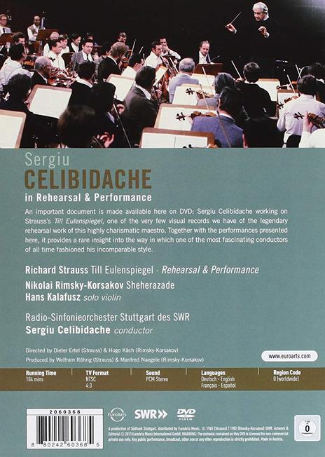 Sergiu Celibidache. In Rehearsal And Performance (DVD) - DVD di Sergiu Celibidache - 2