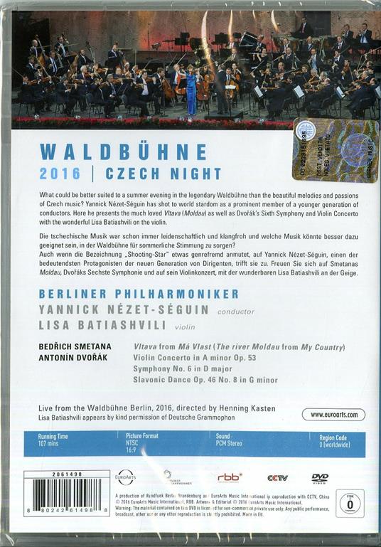 Waldbühne 2016. Czech Night (DVD) - DVD di Berliner Philharmoniker - 2