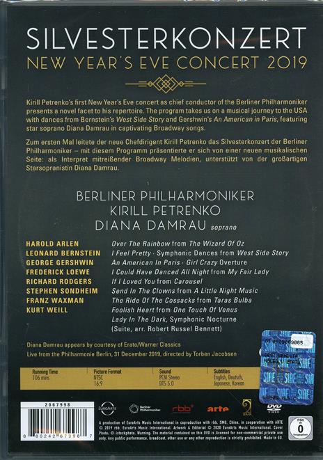 New Year's Eve Concert 31-12-2019 (DVD) - DVD di Berliner Philharmoniker,Diana Damrau,Kirill Petrenko - 2