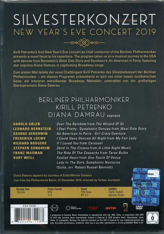 New Year's Eve Concert 31-12-2019 (DVD) - DVD di Berliner Philharmoniker,Diana Damrau,Kirill Petrenko - 2