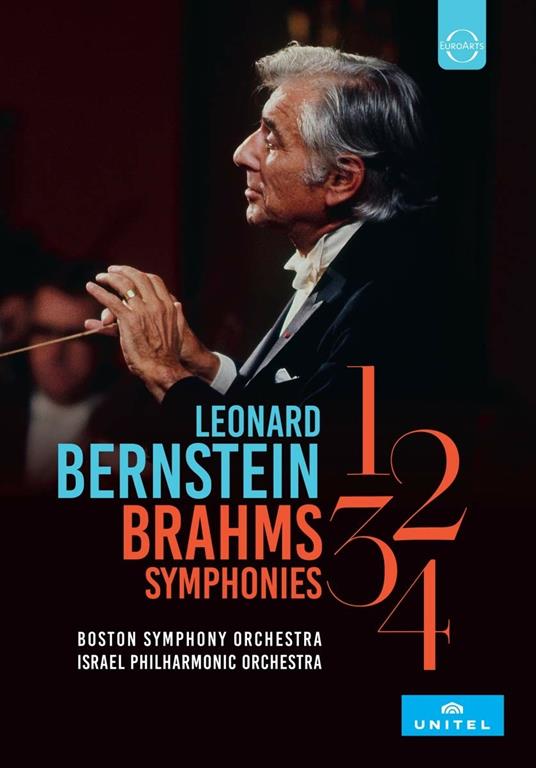 Sinfonie n.1, n.2, n.3, n.4 (2 DVD) - DVD di Leonard Bernstein,Johannes Brahms,Boston Symphony Orchestra,Israel Philharmonic Orchestra
