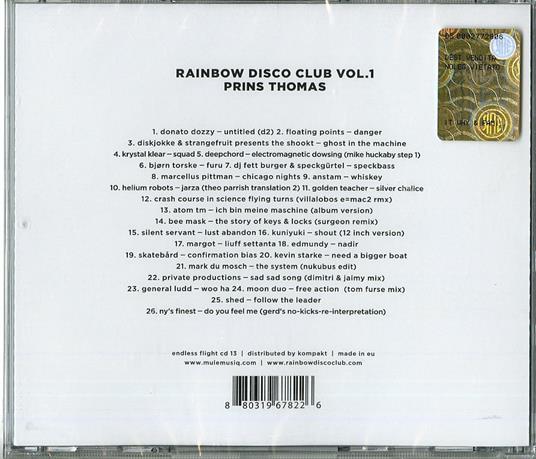 Rainbow Disco Club vol.1 - CD Audio di Prins Thomas - 3