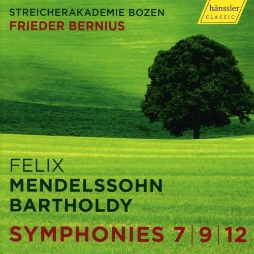 Sinfonie per archi n.7, n.9, n.12 - CD Audio di Felix Mendelssohn-Bartholdy,Frieder Bernius