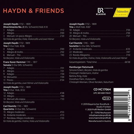 Haydn & Friends - CD Audio di Simone Eckert - 2