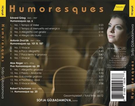 Sofia Gulbadamova: Humoresques - CD Audio - 2