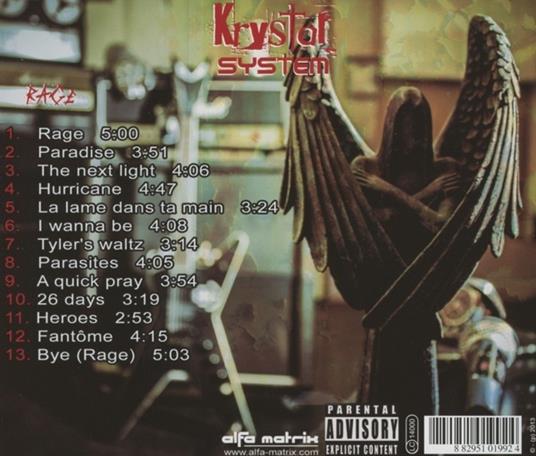 Rage - CD Audio di Krystal System - 2