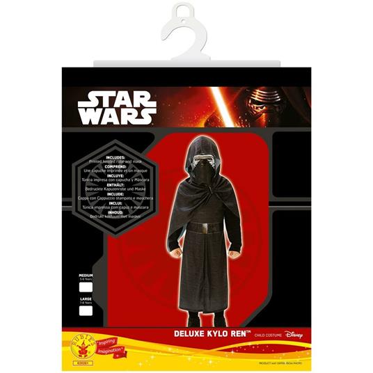 Costume Jadeo Per Bambino Luxe Kylo Ren. Star Wars Vii 5 A 6 Anni - 3