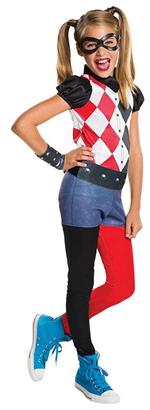Costume Harley Quinn. Bambina Taglia. LARGE