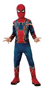 Marvel: Spiderman - Costume Iron Spider Endgame Classic (Tuta Con Copriscarpe Attaccate E Maschera Di Stoffa Tg. L)
