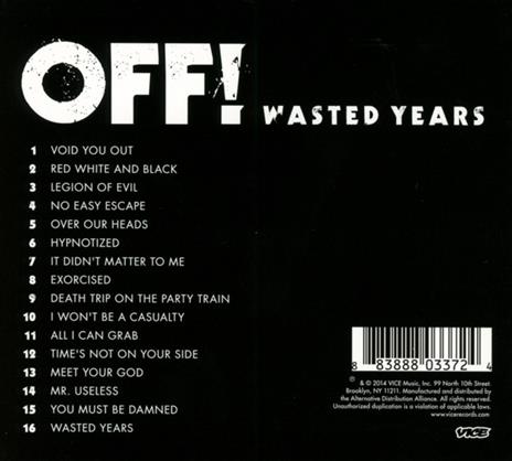 Wasted Years - CD Audio di Off! - 2