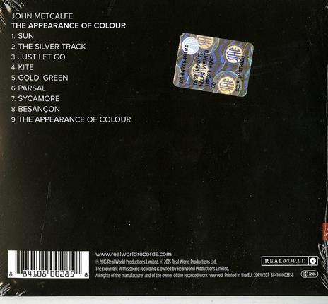 The Appearence of Colour - CD Audio di John Metcalfe - 2
