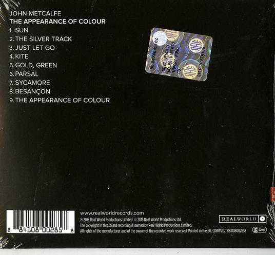 The Appearence of Colour - CD Audio di John Metcalfe - 2