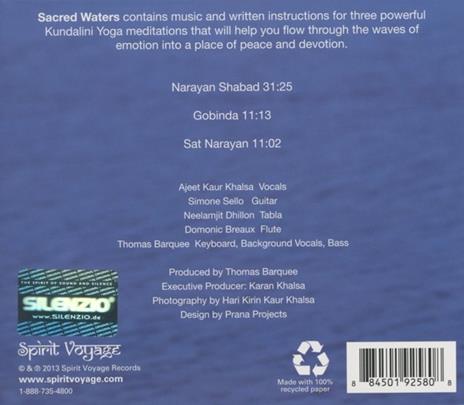 Sacred Waters - CD Audio di Ajeet Kaur - 2