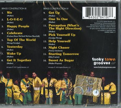 Brass Construction III-iv - CD Audio di Brass Construction - 2