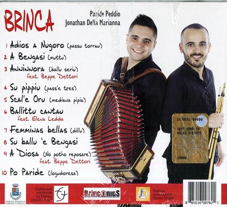 Brinca - CD Audio di Jonathan Della Marianna,Paride Peddio - 2