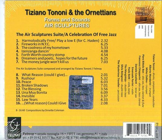 Air Sculptures - CD Audio di Tiziano Tononi,Ornettians - 2