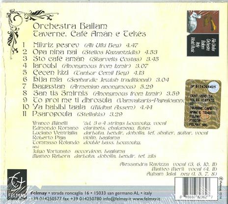 Taverne, Café Arman e Tekes - CD Audio di Orchestra Bailam - 2