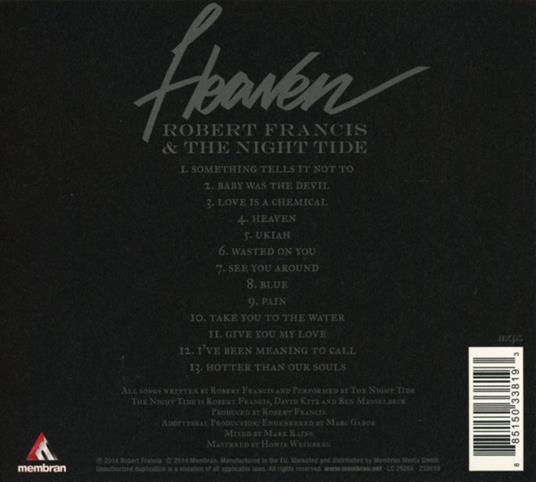 Heaven - CD Audio di Robert Francis - 2