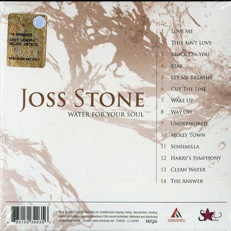 Water for Your Soul - CD Audio di Joss Stone - 2