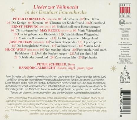 Lieder Zur Weihnacht in - CD Audio di Peter Schreier - 2