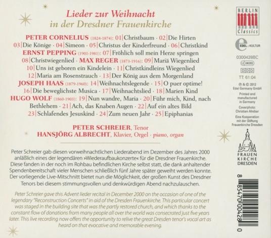 Lieder Zur Weihnacht in - CD Audio di Peter Schreier - 2