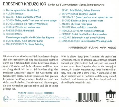 800 Jahre (Digipack) - CD Audio di Dresdner Kreuzchor - 2