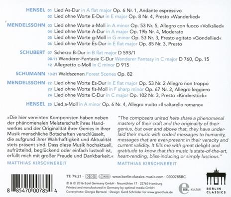 Portrait.romantic Piano P - CD Audio di Matthias Kirschnereit - 2
