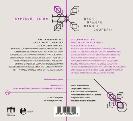 Hypersuites on - CD Audio di Johann Sebastian Bach,Jean-Philippe Rameau,Georg Friedrich Händel - 2