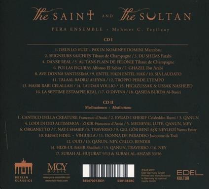 1219. The Saint and the Sultan - CD Audio di Pera Ensemble