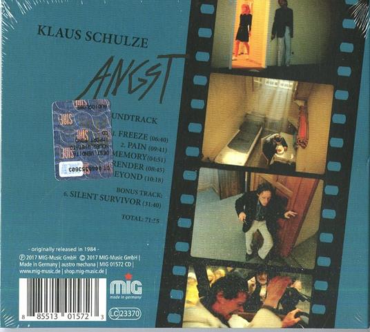 Angst - CD Audio di Klaus Schulze - 2
