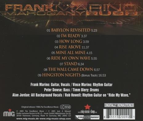 From the Hip - CD Audio di Frank Marino - 2