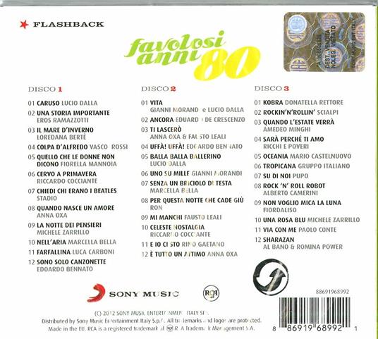 I favolosi anni 80 - CD Audio - 2