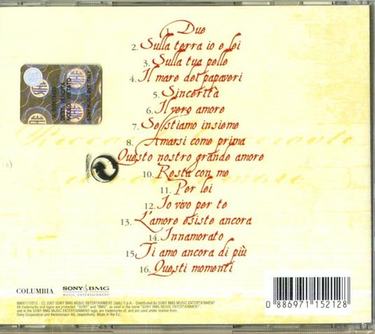 Il vero amore. Collezione - CD Audio di Riccardo Cocciante - 2
